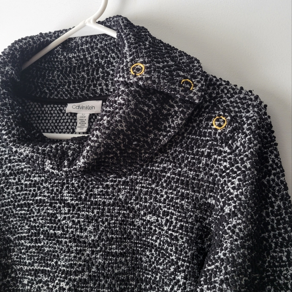 Calvin Klein popcorn knit pullover sweater
